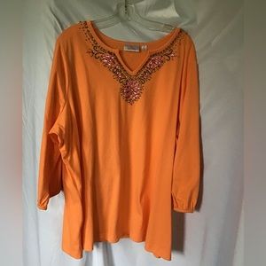 Plus Size Orange Top